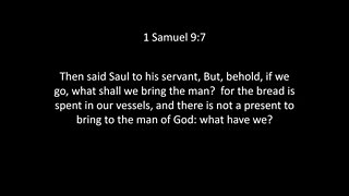 1st Samuel Chapter 9
