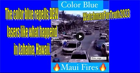Color Blue Repels DEW Laser Beams Maui 🔥 🔥 🔥