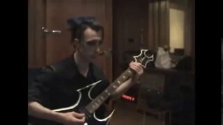 Throwback clip! A life ago in studio laying guitars