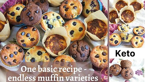 Make ANY muffin with this Keto Master Muffin Recipe!