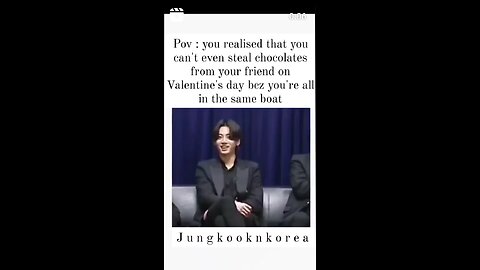 Jungkook and valentine's day