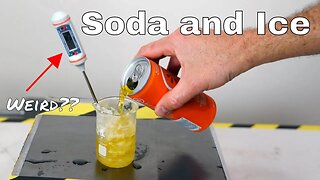 The Odd Physics of Pouring Soda in Ice