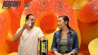 Redcon1 Energy Drink Sour Peach Rings Taste Test & Review