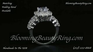 BBR 699-1E Engagement Ring By BloomingBeautyRing.com