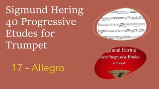 Sigmund Hering 40 Progressive Etudes for Trumpet - 17 Allegro