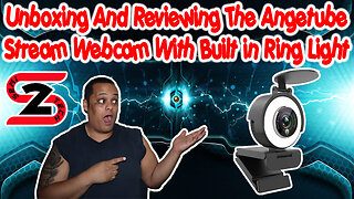 Unboxing & Reviewing Angetube Webcam With Built in Ring Light - Angtube 967Pro VS. Logitech C920