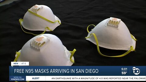 N95 masks arriving in San Diego