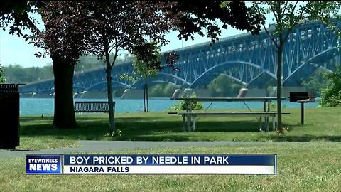 Boy pricks himself with needle in Niagara Falls park