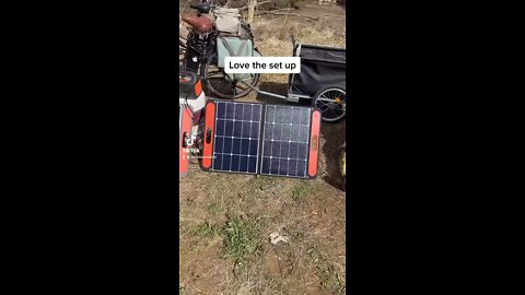 Solar set up with the E bikes