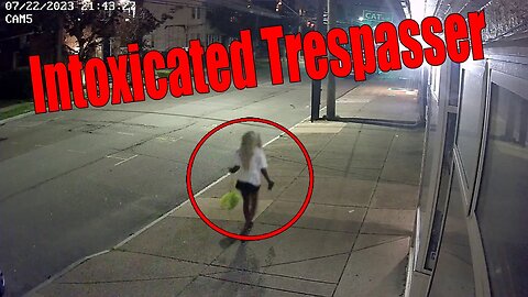 Intoxicated Trespasser on North Main Street in Wilkes-Barre, PA