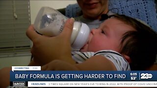 Supply chain issues affecting availability of baby formula