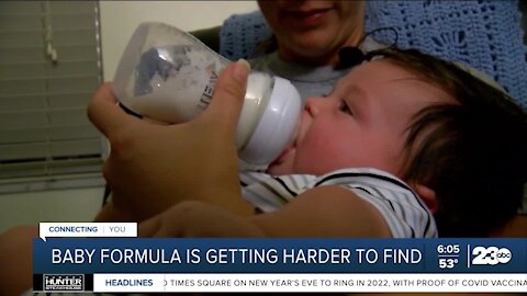 Supply chain issues affecting availability of baby formula