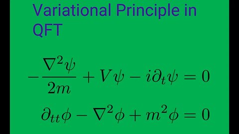 Variational Principle in quantum field theory