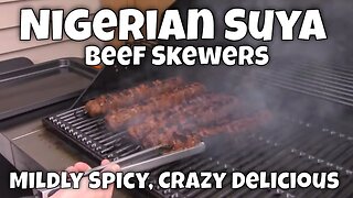 Nigerian Beef Suya - Spicy Flank Steak Skewers - Super Delicious!