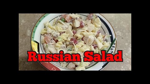 Russian salad recipe (fruit salad)