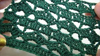 How to crochet lace stitch short tutorial by marifu6a