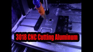 3018 CNC Cutting Aluminum 2D adaptive Clearing Fusion 360 1/4 2 flute end mill