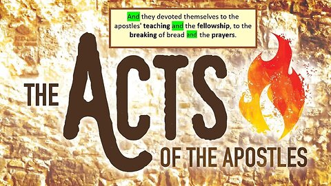 Sunday Night Bible Study. The acts of the Apostles chapter 4!