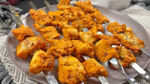 Fish Tikka Recipe • Oven Baked Fish Recipe • Grilled Fish Recipe • Fish Kebab Recipe • Fish Skewers