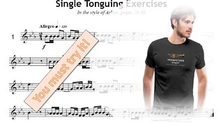 [Trumpet Single Tongue Studies] "In the ARBAN´s Style" #01