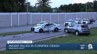 3-month-old killed in crash on Florida's Turnpike