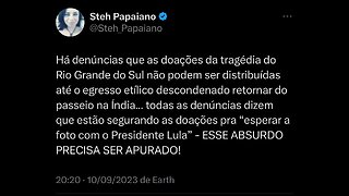 A verdade sobre as doações para as cidades afetadas pelo ciclone no Rio Grande do Sul