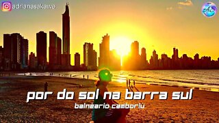 Por do sol na barra sul - Balnéario Camboriú