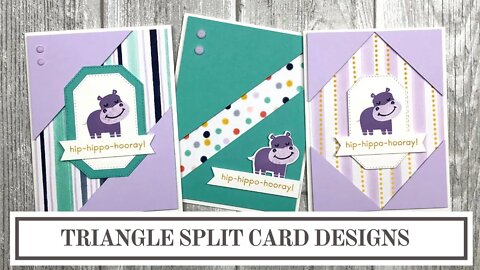 Triangle Card Ideas – Split Card Design