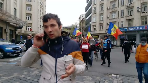 Protest anti carantină - Marș Ministerul Sănătății