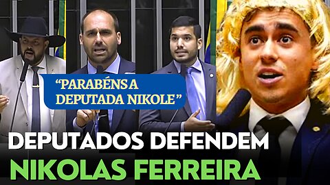 NIKOLAS FERREIRA FAZ DISCURSO DE PERUCA, REVOLTA ESQUERDA E DEPUTADOS SAEM EM SUA DEFESA