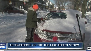 Digging out from lake effect snow