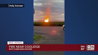 Fire, explosion reported in Coolidge area