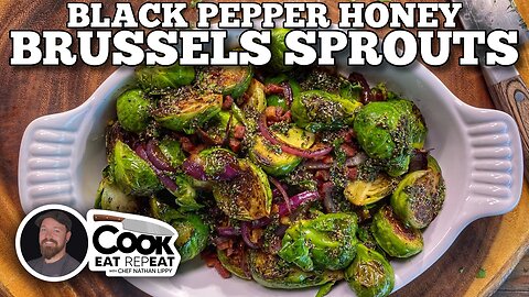 Black Pepper Honey Brussels Sprouts | Blackstone Griddles