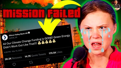 Greta Thunberg DOWN BAD After Latest Twitter FAIL & SVB Collapse Means Climate Change Money is GONE!