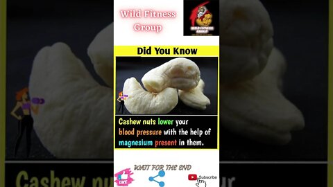 🔥Benefits of cashew nuts🔥#shorts🔥#wildfitnessgroup🔥7 May 2022🔥