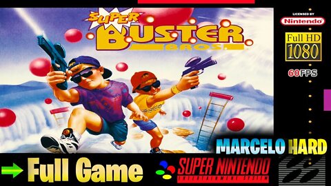 Super Buster Bros.: Panic Mode - Super Nintendo (Full Game Walkthrough)