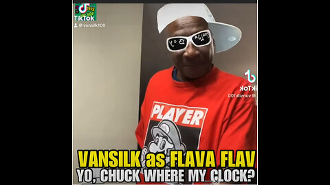 Hip Hop Pioneer VANSILK being Flava Flav Flavor Flav