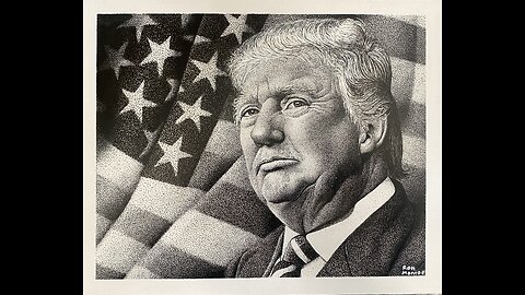 Donald Trump In Art Pen