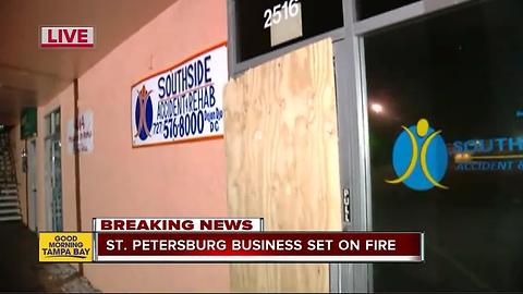 Fire at rehab clinic in St. Pete suspected to be arson