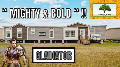 GLADIATOR BY LIVE OAK HOMES '' MIGHTY & BOLD " #manufacturedhome TOUR | DIVINE MOBILE HOME CENTRAL |