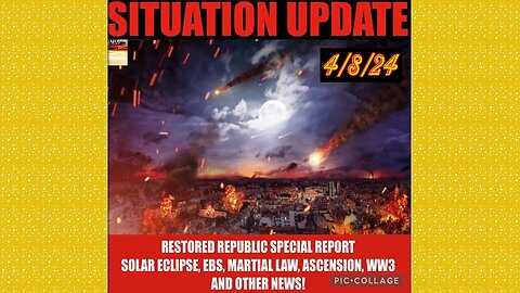 SITUATION UPDATE 4/8/24 - AI System Used To Bomb Gaza,Global Financial Crises,Cabal/Deep State Mafia