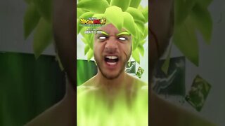 Turning into Broly with Dragon Ball snapchat filter