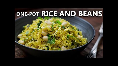 ONE POT RICE AND BEANS Recipe - Easy Vegetarian and Vegan Meals!
