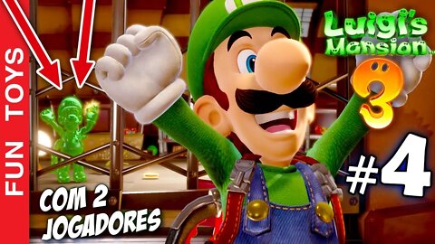 Luigi's Mansion 3 #4 - Descubra COMO é jogar com 2 JOGADORES ao mesmo tempo no modo historia! 😱😱😱