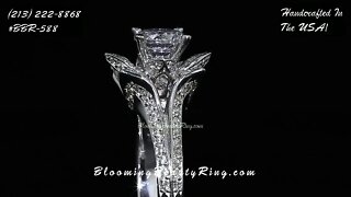 BBR 588 Lotus Diamond Engagement Ring