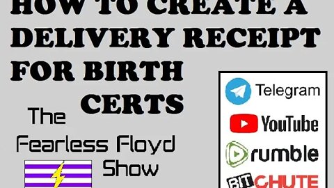 HOW TO CREATE A DELIVERY RECEIPT