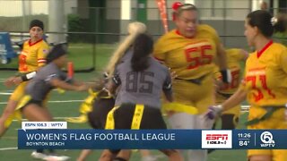 Adult women's flag football league taking over Boynton Beach