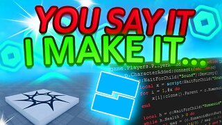 Tell Me What to Make In Roblox Studio! - PART 1