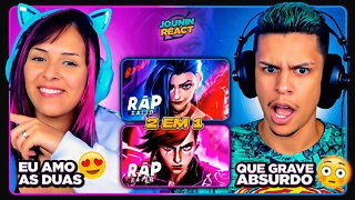 2 EM 1 - Kaito | Dura ne Queda (Vi) e Meu Presságio (Jinx) | [React em Casal] 🔥