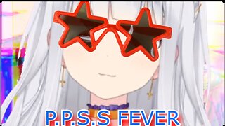 Comedian vtuber Shirayuri Lily vibing out to P.P.S.S DOVA-SYNDROME